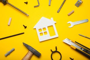 tools surrounding home to make repairs